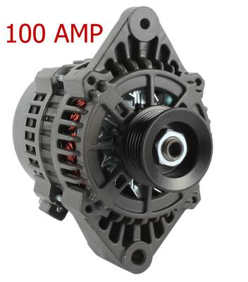 Rareelectrical - High Output 100 Amp Marine Alternator Compatible With 1997-2008 Marine Power Crusader 305 350 364 - Image 2