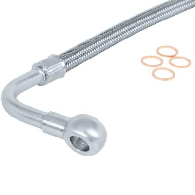 Rareelectrical - Turbo Oil Line Compatible With Chevrolet Silverado 2500 Hd Base 6.6L V8 2005 Silverado 2500 Hd Ls - Image 3