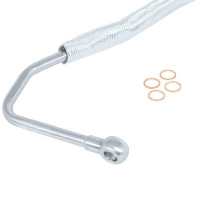 Rareelectrical - New Turbo Oil Line Compatible With Chevrolet Express 2500 Base 6.6L V8 2006-2010 Express 3500 Base - Image 2