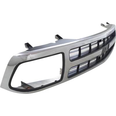 Rareelectrical - Chrome Shell Grille Assembly Compatible With 1995-1997 Chevrolet Blazer Lt 4.3L (95-97) Base 4.3L - Image 2