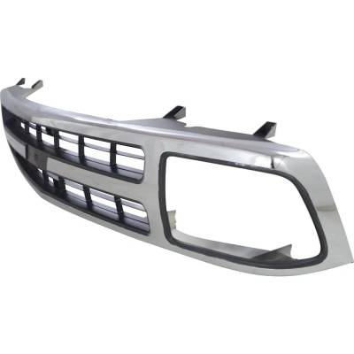 Rareelectrical - Chrome Shell Grille Assembly Compatible With 1995-1997 Chevrolet Blazer Base 4.3L (95-97) Ls 4.3L - Image 3