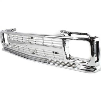 Rareelectrical - Chrome Grille Assembly Compatible With 1991-1994 Chevrolet Blazer Base 4.3L (91-94) Lt 4.3L (94) - Image 2