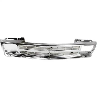 Rareelectrical - Chrome Grille Assembly Compatible With 1991-1994 Chevrolet Blazer Tahoe 4.3L (91-94) Tahoe Lt 4.3L - Image 5