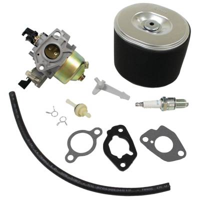 Carburetor Service Kit Compatible With Honda Gx340 11Hp Engine 16100-Ze3-V01 Complete Carb Kit With