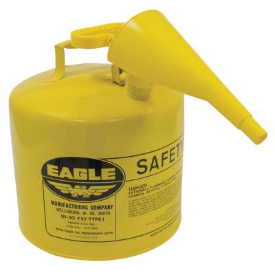 Rareelectrical - 5 Gallon Type I Metal Safety Diesel Storage Can Osha Nfpa Certified Ul Fm Approved For Construction - Image 2
