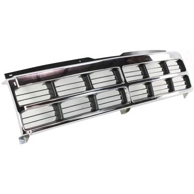 Rareelectrical - Chrome Shell Grille Assembly Compatible With 1991-1996 Dodge Dakota Le 3.9L (91-93) Le 5.2L (91-93) - Image 3