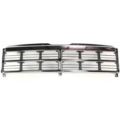 Chrome Shell Grille Assembly Compatible With 1991-1996 Dodge Dakota Slt 2.5L (94-96) Slt 3.9L