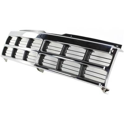 Rareelectrical - Chrome Shell Grille Assembly Compatible With 1991-1996 Dodge Dakota Slt 2.5L (94-96) Slt 3.9L - Image 2