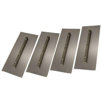 Rareelectrical - Power Trowel Finish Blade 6X14 0.063 Carbon Steel Bar Mount Compatible With Multiquip F-900, Stone - Image 3