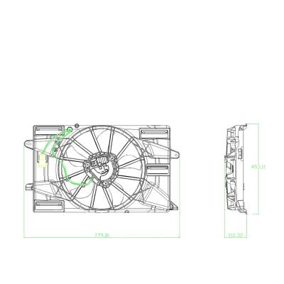 Rareelectrical - New Cooling Fan Compatible With Jeep 2019-2023 By Part Numbers Ch3115206 625260 68437465Ab - Image 3