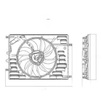 RAREELECTRICAL - New Cooling Fan Assembly Compatible With Volvo S90 B6 R-Design Sedan 2.0L L4 1969Cc V90 Cross - Image 4