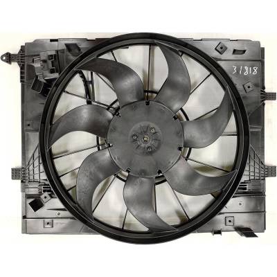 Rareelectrical - New Dual Radiator And Condenser Fan Compatible With Mercedes-Benz Cls450 E300 E350 E350e E400 E450 - Image 1