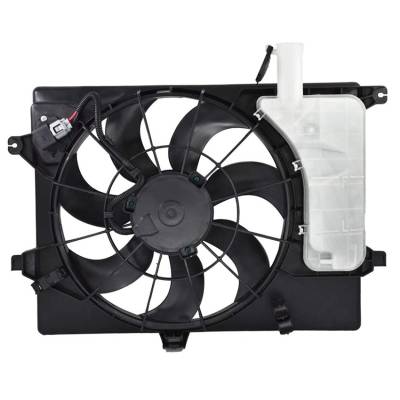 Rareelectrical - New Radiator Condenser Fan Assembly Compatible With 2011-2014 Hyundai Elantra 1.8L 2.0L I4 2013 - Image 2