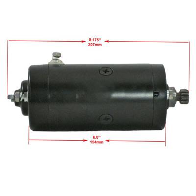 Rareelectrical - Type Starter And Solenoid Compatible With Harley Davidson Sportster Xlh1000 Xlcr1000 1972-1980 - Image 3