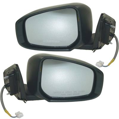 Rareelectrical - New Left Driver & Right Passenger Side Door Mirror Compatible With 2016 Mitsubishi Lancer Power - Image 2