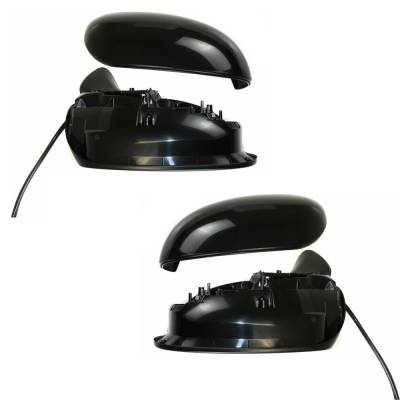 Rareelectrical - New Pair Of Mirror Compatible With Toyota Prius V Five Three Two Base Four Wagon 4-Door 1.8L 2012 - Image 2