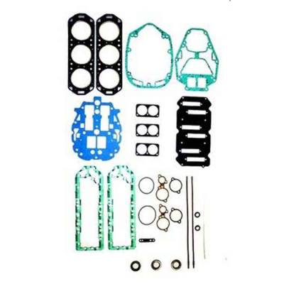 Powerhead Gasket Kit Compatible With 1988-1990 Mercury V6 200Hp 220Hp Efi 2.4L 3.375" Bore