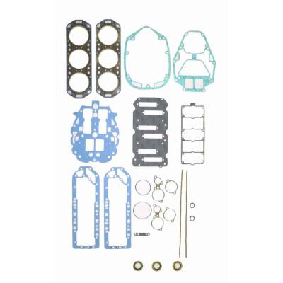 Powerhead Gasket Kit Compatible With 1987-1991 Mercury V6 175Hp 200Hp 220Hp 2.4L 3.375" Horizontal