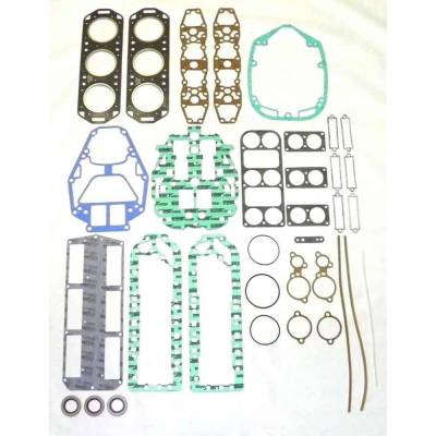 Powerhead Gasket Kit Compatible With 1983-1991 Mercury V6 135Hp 150Hp 2.0L 3.125" Bore Bottom-Guided