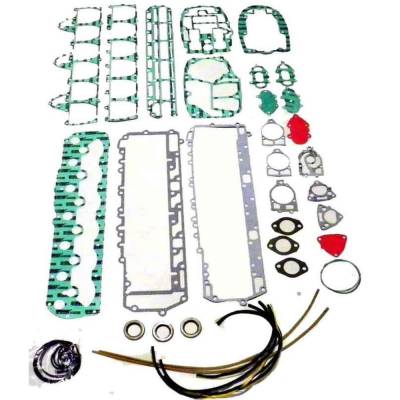 Complete Gasket Kit Compatible With 1973-1988 Mercury 90-140Hp Inline 6-Cyl 2.875" Bore Cross Flow