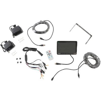 Rareelectrical - Quad Backup Camera System Compatible With Tractors Heavy Equipment Trucks Rvs 7 Inch Color Monitor - Image 3