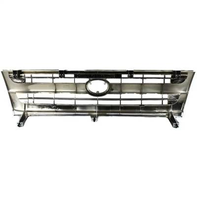 Rareelectrical - Chrome Shell Grille Assembly Compatible With 1997-2000 Toyota Tacoma Dlx 2.4L (97-00) Dlx 2.7L - Image 4