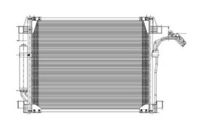 New A/C Condenser Compatible With 2011-2019 Infiniti M37 Infiniti M56 Infiniti Q70 Infiniti Q70l