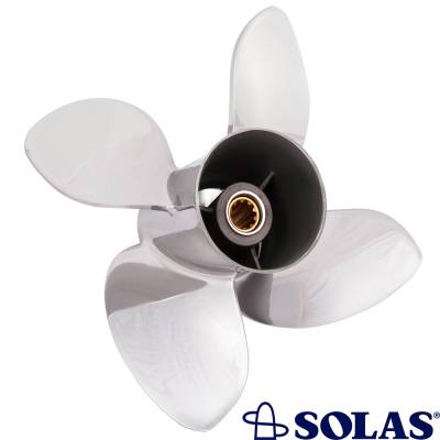 Rareelectrical - New 10 Tooth 20-30 Hp Propeller Compatible With Suzuki Df25 V-Twin 10 Spline 25 2000 2001 2002 2003 - Image 2