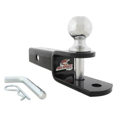Rareelectrical - Ez Hitch 2 Inch Atv Utv Trailer Ball Mount With 2 In Chrome Ball Compatible With Polaris Big Boss - Image 2