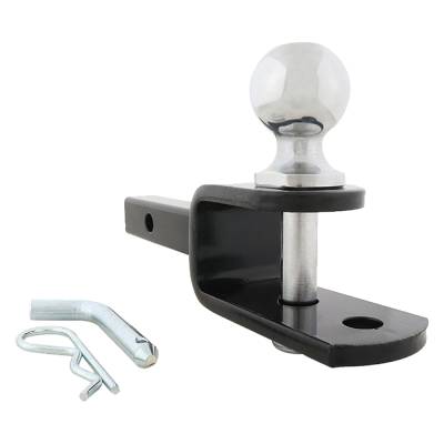 Rareelectrical - 1-1/4 In Atv Utv Hitch Ball Mount Ez Hitch Receiver 2 Inch Chrome Ball Powder Coated Compatible With - Image 2