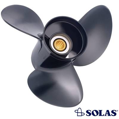 Rareelectrical - 3-Blade Propeller Compatible With 2014-2021 Suzuki Df9.9B Df9.9Bt 1983-1997 Dt15 Dt15c 10-Spline - Image 2