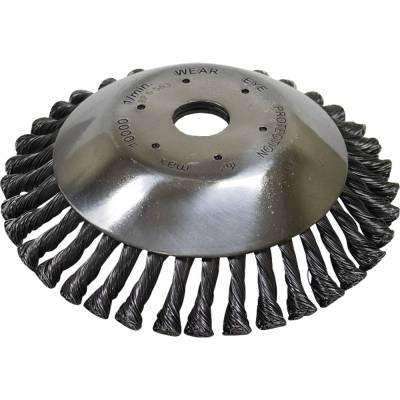 Wire Weed Brush Cone Brush 200Mm Expansion 1 In Bore 36 Plaits For Trimmers Compatible With Straight