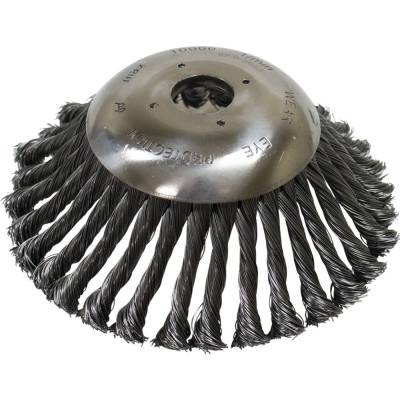 Rareelectrical - Wire Weed Brush Cone Brush 190Mm Expansion 1 In Bore 32 Plaits For Trimmers Compatible With Straight - Image 2