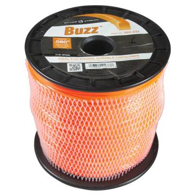 Square Trimmer Line 0.080 Inch Compatible With All String Trimmers 3 Pound Spool 1063 Feet Orange