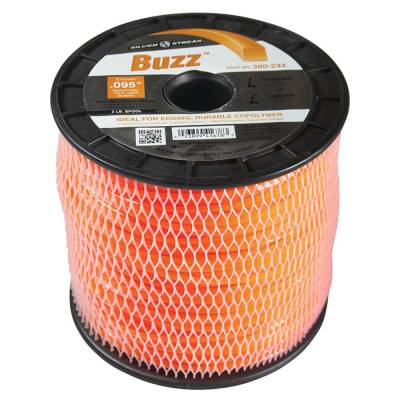 Square Trimmer Line 0.095 Inch Compatible With All String Trimmers 3 Pound Spool 728 Feet Orange
