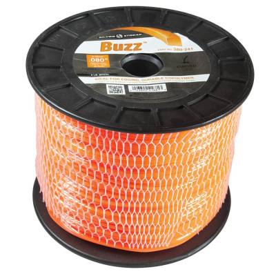Square Trimmer Line 0.080 Inch Compatible With All String Trimmers 5 Pound Spool 1772 Feet Orange