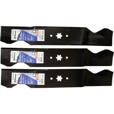 Rareelectrical - Mulching Blade 18-1/2 In Single 6 Pt Star 0.203 Thick Compatible With Cub Cadet Rzt54 Slt1554 Gt1054 - Image 1