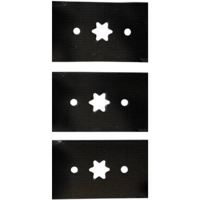 Rareelectrical - Mulching Blade 18-1/2 In Single 6 Pt Star 0.203 Thick Compatible With Cub Cadet Rzt54 Slt1554 Gt1054 - Image 2