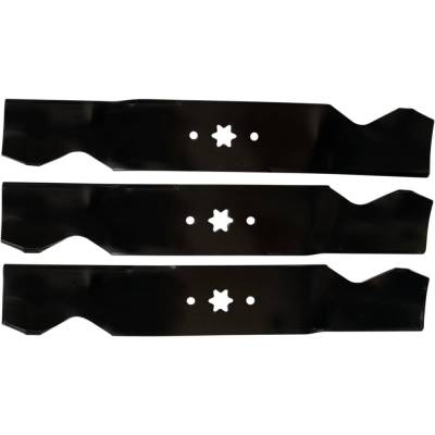 Rareelectrical - Mulching Blade 18-1/2 In Single 6 Pt Star 0.203 Thick Compatible With Cub Cadet Rzt54 Slt1554 Gt1054 - Image 4