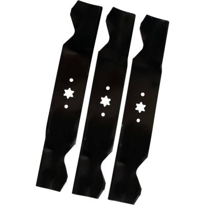 Rareelectrical - Mulching Blade 18-1/2 In Single 6 Pt Star 0.203 Thick Compatible With Cub Cadet Rzt54 Slt1554 Gt1054 - Image 5