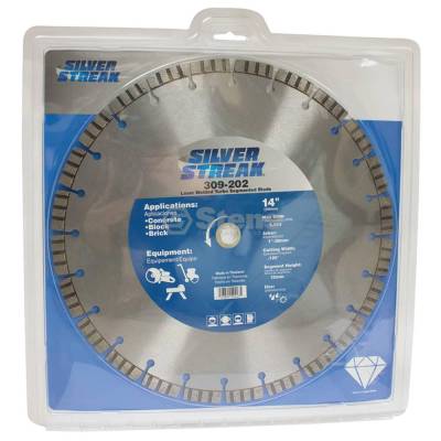Rareelectrical - 14 Inch Turbo Segmented Diamond Blade Type 4 Laser Welded 1 In 20Mm Compatible With Stihl Ts420 - Image 2