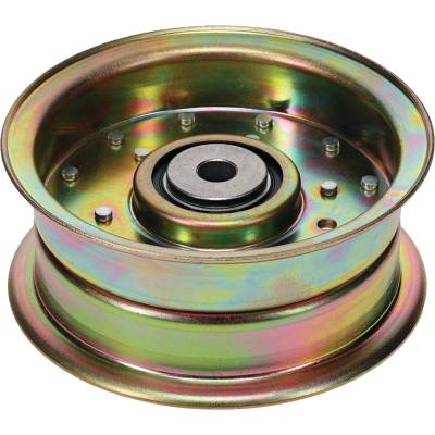 Rareelectrical - Heavy Duty Flat Idler Pulley Compatible With Bad Boy 033-5000-00 Mz Magnum Zt Czt Elite Pup - Image 2