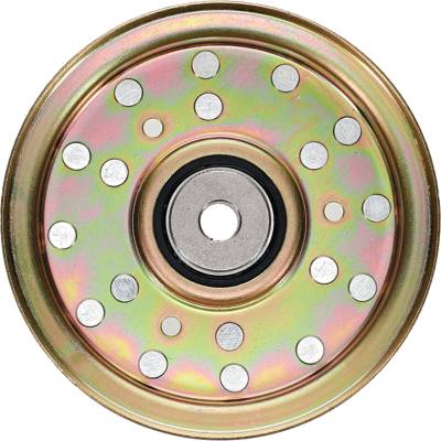 Rareelectrical - Heavy Duty Flat Idler Pulley Compatible With Bad Boy 033-5000-00 Mz Magnum Zt Czt Elite Pup - Image 3
