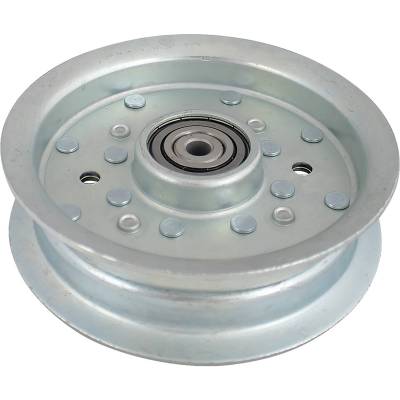 Rareelectrical - Heavy Duty Flat Idler Pulley Compatible With Scag Jacobsen Walk Behind Zero Turn 52 61 72 In 5 7/8 - Image 2