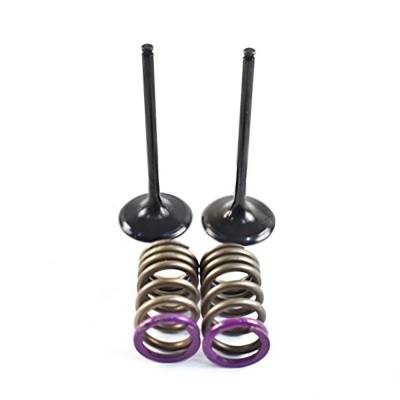 Intake Valve Compatible With 2009-2010 Kawasaki Kx250f 249Cc 4-Stroke Dohc Liquid-Cooled Ti To Steel