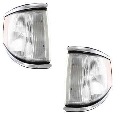 Rareelectrical - Pair Of Corner Lights Compatible With 1990-1994 Lincoln Town Car Cypress 4.6L (91-94) Cypress 5.0L - Image 2