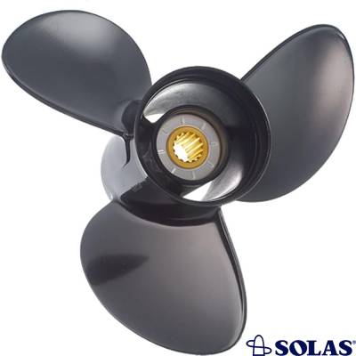 Rareelectrical - 12-1/4 X 9 Outboard Boat Propeller 3-Blade Aluminum Compatible With 1995-2021 Yamaha F50 F60 F40 F30 - Image 2