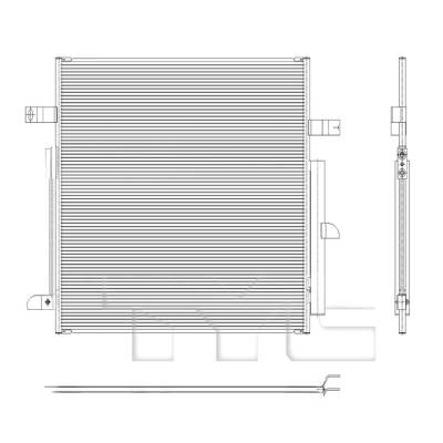 Rareelectrical - New A/C Condenser Compatible With 2022-2025 Jeep Grand Wagoneer Jeep Grand Wagoneer L L 3.0L L6 - Image 5