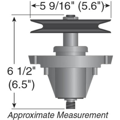 Rareelectrical - Spindle Assembly With Pulley Compatible With Xt1-Lt42 Kh Efi Xt2-Lx42 Kw 42 Inch Deck Riding Lawn - Image 2