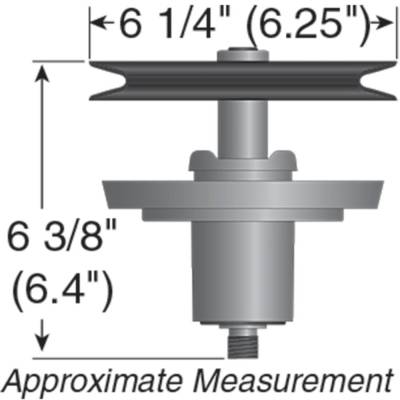 Rareelectrical - Spindle Assembly Compatible With Craftsman 247273330 247273910 13Ala1zt091 13Apa1zt093 46 Inch Deck - Image 3